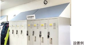 Tri-BOX （トライアングラーボックス）導入 ロッカールーム、ロッカー室。