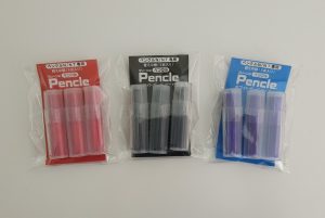 Pencl（ペンクル）インク（三色）赤、黒、青