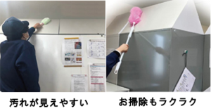 Tri-BOX （トライアングラーボックス）汚れが見えやすい、お掃除もラクラク